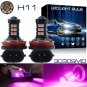 2x 30SMD H8 H11 LED Pink Purple Projector Fog Driving Daytime Running Light Bulb