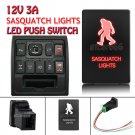 ON-OFF Red LED Push Switch SASQUATCH LIGHTS For Toyota Tundra 4Runner 2010-up