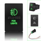 12V Green LED Push Switch For Toyota Sequoia 4Runner Tacoma 100series FOG LIGHTS