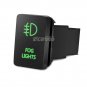 12V Green LED Push Switch For Toyota Sequoia 4Runner Tacoma 100series FOG LIGHTS