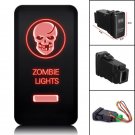 12V 3A ZOMBIE LIGHTS RED LED Push Switch For Toyota Tacoma Hilux Camry 4Runner