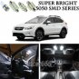 10pcs Xenon White LED Interior Lights Bulb Package Kit For Subaru XV Crosstrek