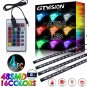 48 LED Remote Control RGB Car Interior Floor Footwell Atmosphere Light Strip KIT