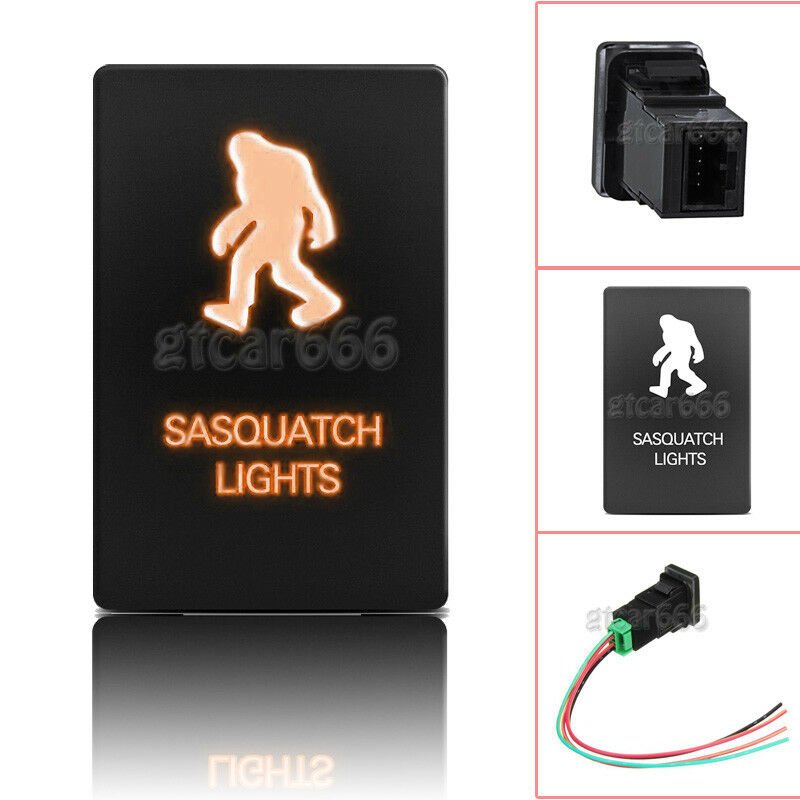 Orange LED Push Switch For Toyota Sequoia 4Runner Tacoma RAV4 SASQUATCH LIGHT