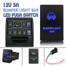 32.5mmx22mm Push Switch Blue Bumper Light Bar For Toyota Tundra 4Runner 2010-up