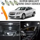 9 x Xenon White Interior LED Lights Kit + TOOL For 2008-2013 Chevrolet Malibu