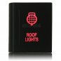 12V 3A Red LED ON-OFF Push Switch ROOF LIGHTS For Volkswagen Amarok Left Side