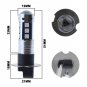 2X H3 15SMD Ultra Bright Blue LED Daytime Running Light Driving Fog Light Bulbs