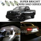 For Dodge Ram 1500 2500 3500 09-16 White LED Interior kit + License Plate Light