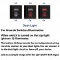 12V 3A Red LED ON-OFF Push Switch LED LIGHT BAR For Volkswagen Amarok Left Side