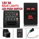 12V Red LED Push Switch For Toyota Sequoia 4Runner Tacoma 100 series REAR LIGHTS