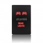 12V Red LED Push Switch For Toyota Sequoia 4Runner Tacoma 100 series REAR LIGHTS