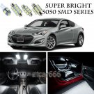 5050 SMD White LED Interior Lights Package Kit For Hyundai Genesis Coupe 8pcs