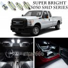 5050 SMD White LED Interior Lights Package Kit For 2011-2015 Ford Super Duty 9pc