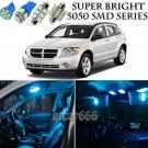 7pcs Ice Blue LED Interior Lights Bulb Package Kit For Dodge Caliber 2007-2012