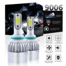 Pair 9006 HB4 1300W 195000LM LED Headlight Kit Low Beam Bulbs 6000K Birght White