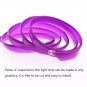 2M LED EL Wire Purple Cold light Car Interior Decor Lamp Neon Strip Tape 12V