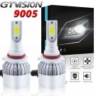 9005 HB3 H10 1300W LED Car Headlight Bulbs Kit 195000LM 6000K White High Power