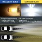 15SMD H1 LED Fog Light Bulbs Car Driving Lamp Replacement 6500K Bright White DRL