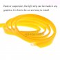 2M Yellow EL-Wire 12V Car Interior Decor Fluorescent Neon Strip Cold light Strip
