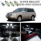5050 SMD White LED Interior Lights Package Kit For 04-07 Toyota Highlander 8pcs