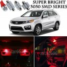 8pcs 5050 SMD Red LED Interior Lights Bulb Package Kit For Kia Sorento 2011-2013