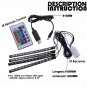 4x Glow 48LED Interior Car Kit Under Dash Floor Seats Accent Light Lamp RGB USB