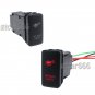 OFF ROAD LIGHTS Red LED Push Switch For Toyota Fortuner Hilux Tacoma 2005-2011