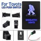 Blue LED Push Switch For Toyota Sequoia 4Runner Tacoma RAV4 100 SASQUATCH LIGHT