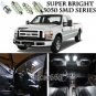 7X Xenon White LED Interior Light Package Kit For Ford F250 Super Duty 1999-2010