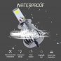 2X H3 LED DRL Fog Driving Light Bulb Dual Color Strobe Flash Yellow + Ice Blue