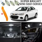 8 x Xenon White Interior LED Lights Kit + TOOL For 2012-2017 Chevrolet Sonic