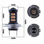 H7 30SMD LED Fog Light Bulb Car Driving Lamp DRL Amber Yellow High Power 3030SMD