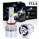 High Bright H11 H9 H8 LED Headlight Fog Light Bulbs Conversion Kit White Light