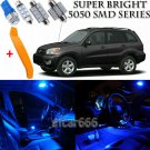 10 x Ultra Blue Interior LED Lights Kit + TOOL For 2001 - 2005 Toyota RAV4
