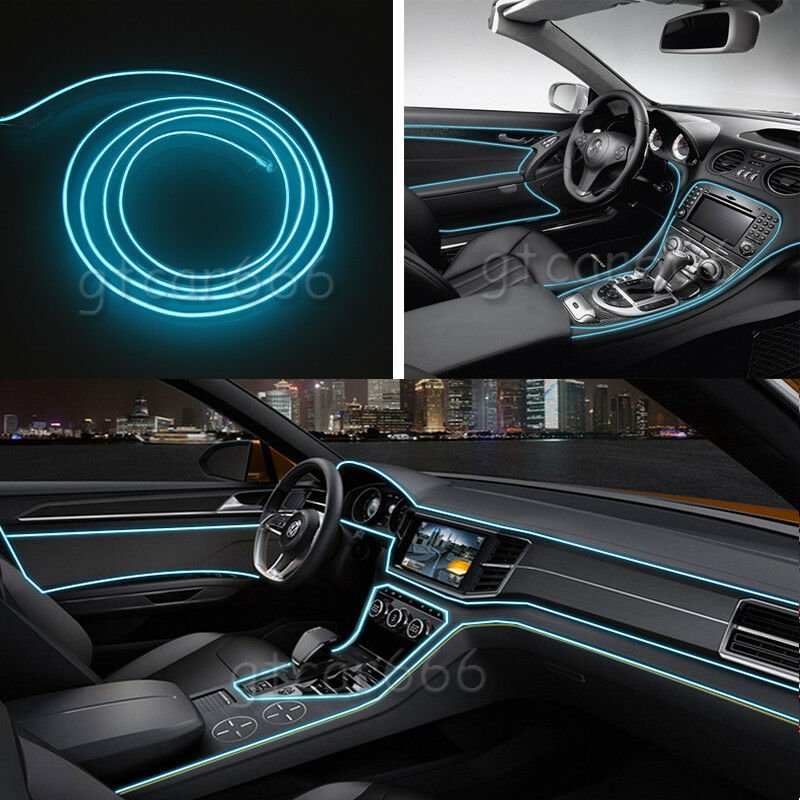 3M ICE BLUE EL Wire Interior Unique Decoration Cold light Strip Fluorescent Neon