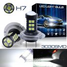 2X H7 30SMD LED Fog Light Bulbs Car Driving Lamp DRL 6000K Bright Xenon White