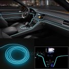 2M Car Auto EL Wire ICE BLUE Cold light Strip Unique Decor Fluorescent Neon Lamp