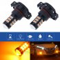 2PCS Amber Yellow H16 5201 5202 High Power 3030 LED Fog Driving Light Bulb DRL