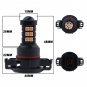2PCS Amber Yellow H16 5201 5202 High Power 3030 LED Fog Driving Light Bulb DRL