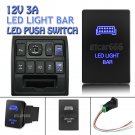 Car Blue LED Push Switch LED Light Bar for Toyota Highlander Sequoia RAV4 Tundra