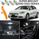 9 x Xenon White Interior LED Lights Kit + TOOL For 2013 - 2016 Dodge Dart