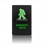 ON-OFF Green LED Push Switch SASQUATCH LIGHTS For Toyota Tundra 4Runner 2010-up