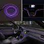2M 12V EL Wire Purple Cold light Strip Atmosphere Lights Unique Decor Neon Lamp