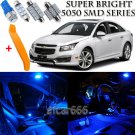 9 x Ultra Blue Interior LED Lights Kit + TOOL For 2011 - 2015 Chevrolet Cruze