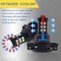 2PCS H16 5202 White 6000K 30-3030SMD High Power Fog Drving DRL LED Light Bulbs