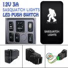 12V 3A SASQUATCH LIGHTS Push Switch White LED For Toyota Hilux Prado FJ Cruiser
