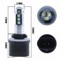 2x 880 893 899 Ice Blue 15-3030-SMD LED Projector Fog Lights Bulbs Driving Lamp