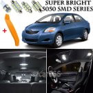 8 x Xenon White Interior LED Lights Kit + TOOL For 2007 - 2011 Toyota Yaris