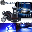 2x PS24W 5202 5201 Projector LED Fog DRL Driving Lights Bulb Ultra Blue 3030SMD